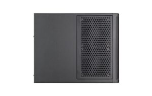 2199795_5 - Mediatech SilverStone NAS SST-CS240, ohne Netzteil Alu-Gehäuse schwarz, 211x285x360mm (BxHxT)