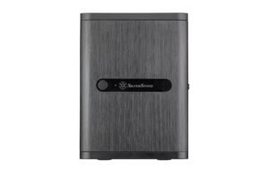 2199795_8 - Mediatech SilverStone NAS SST-CS240, ohne Netzteil Alu-Gehäuse schwarz, 211x285x360mm (BxHxT)
