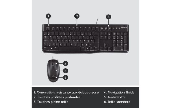 Logitech Desktop MK120 US-Int. Layout inkl. optical Maus