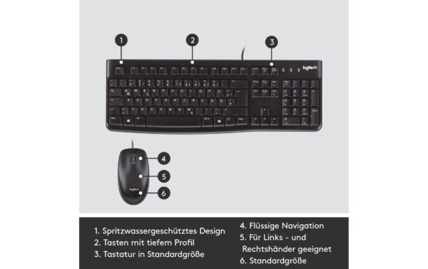 Logitech Desktop MK120 US-Int. Layout inkl. optical Maus
