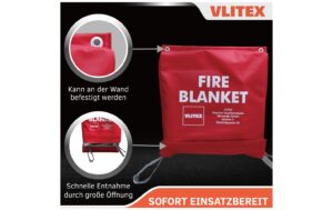 VLITEX 200131 Brandbegrenzungsdecke Glasfasergewebe 3 x 4 m