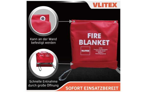 VLITEX 200131 Brandbegrenzungsdecke Glasfasergewebe 3 x 4 m