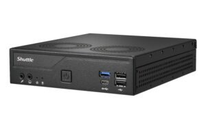 2202693_1 - Mediatech Shuttle Barebone DH610V2, schwarz Intel H610, 2x DDR5 SO-DIMM 5600