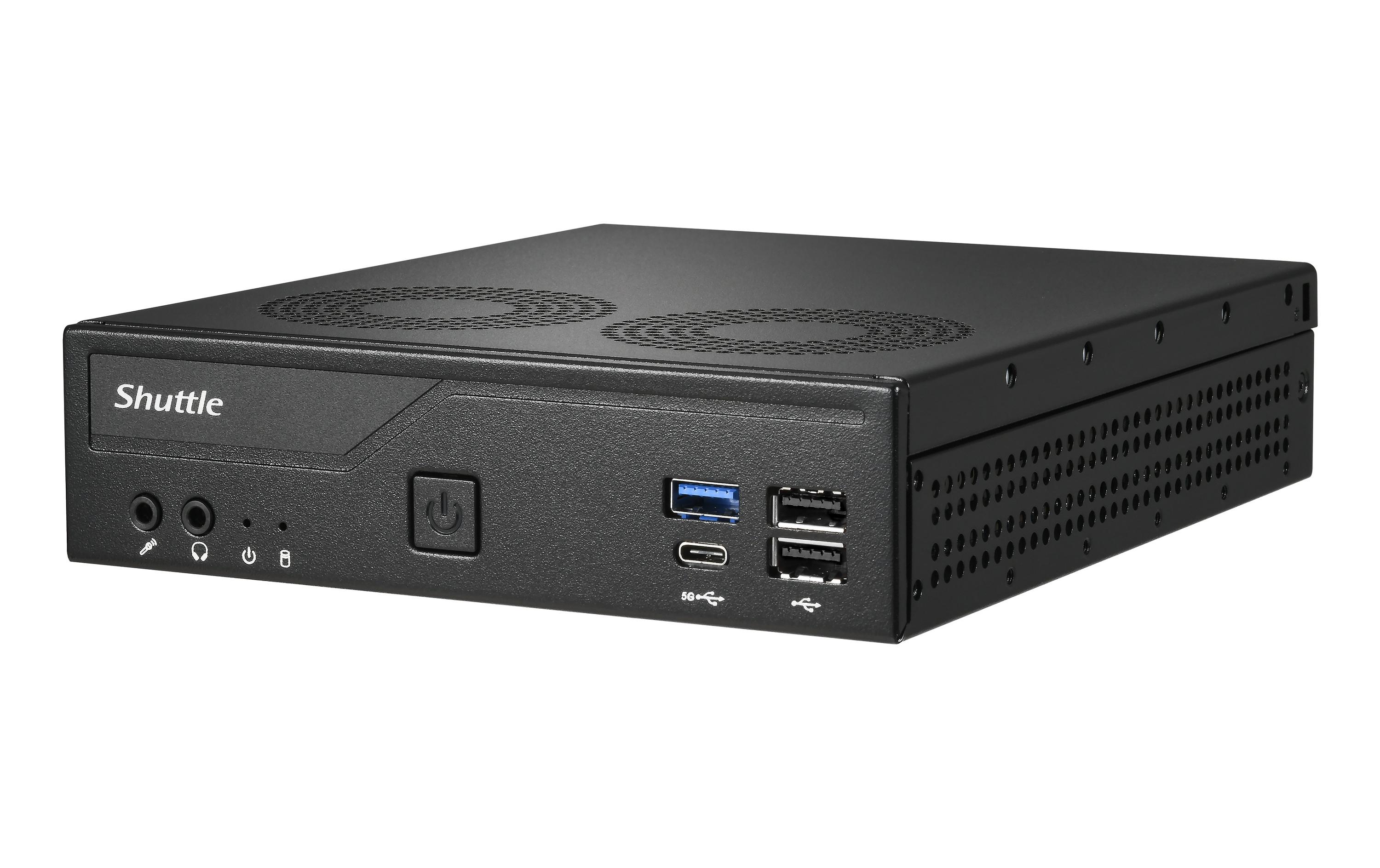 2202693_1 - Mediatech Shuttle Barebone DH610V2, schwarz Intel H610, 2x DDR5 SO-DIMM 5600