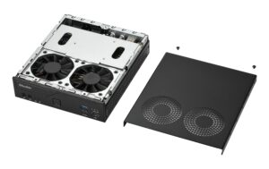 2202693_3 - Mediatech Shuttle Barebone DH610V2, schwarz Intel H610, 2x DDR5 SO-DIMM 5600