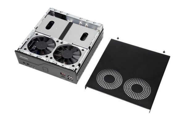 2202695_4 - Mediatech Shuttle Barebone DH810S, schwarz Intel H810, 2x DDR5 SO-DIMM 5600