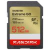 SanDisk SDXC Card Extreme GO 512GB Lesen 230MB/s, Schreiben 150MB/s