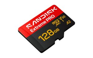 SanDisk microSDXC Card Extreme PRO 128GB Lesen 250MB/s, Schr. 120MB/s, inkl. Adpt.