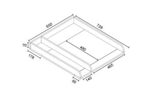 2205976_3 - Mediatech VCM Wickelaufsatz Kommode Weiss