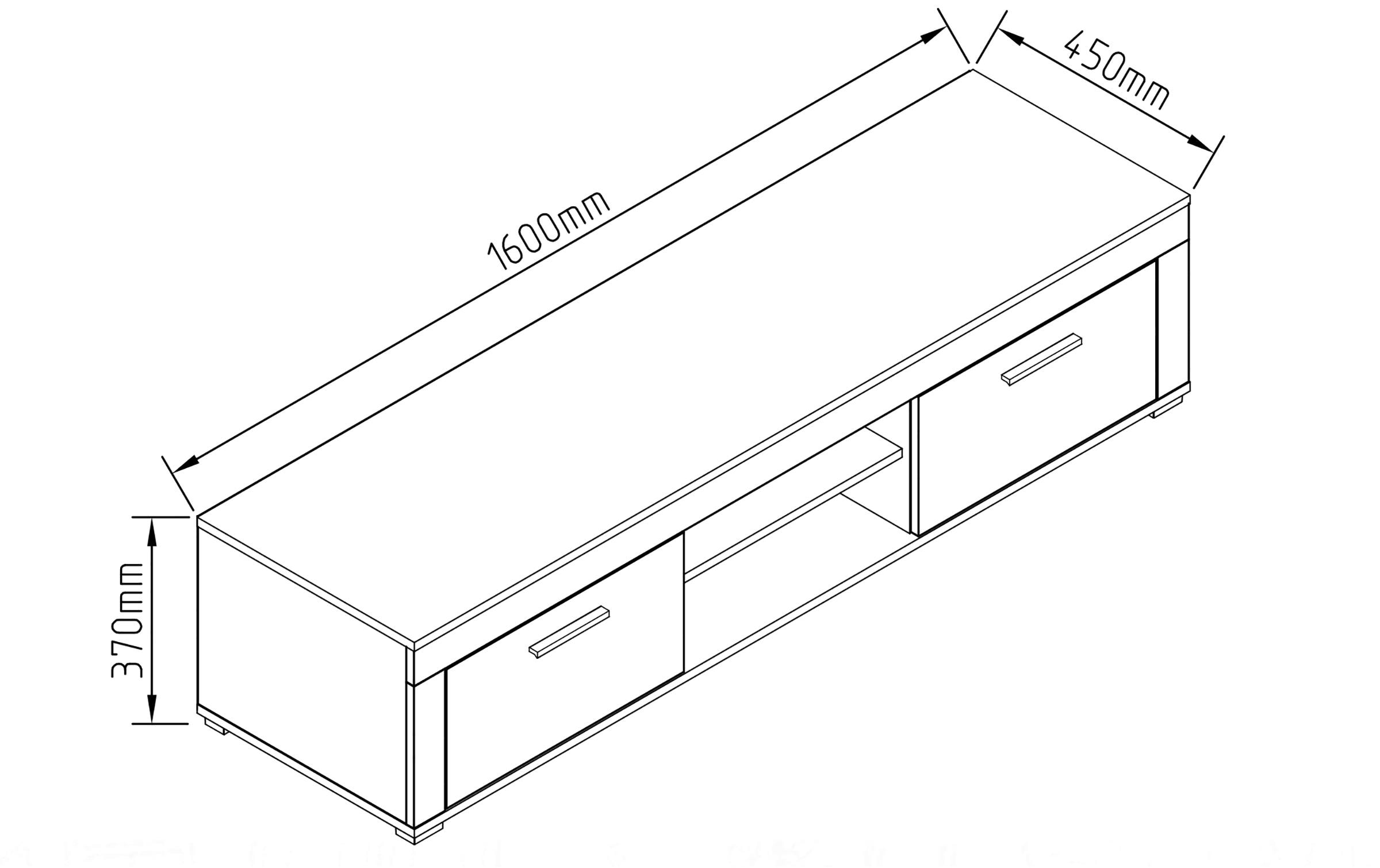 2205984_1 - Mediatech VCM TV Möbel Lowboard Usilo XL Weiss