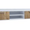 VCM TV Möbel Lowboard Usilo XL Weiss/Honig-Eiche