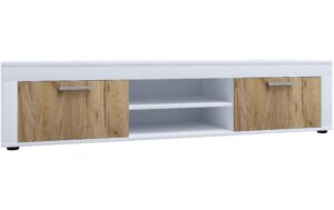 VCM TV Möbel Lowboard Usilo XL Weiss/Honig-Eiche kaufen Schweiz | Mediatech.ch