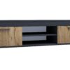 VCM TV Möbel Lowboard Usilo XL Anthrazit/Honig-Eiche