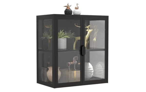 VCM Wandvitrine Flokas S Schwarz