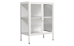 VCM Standvitrine Floka S Weiss