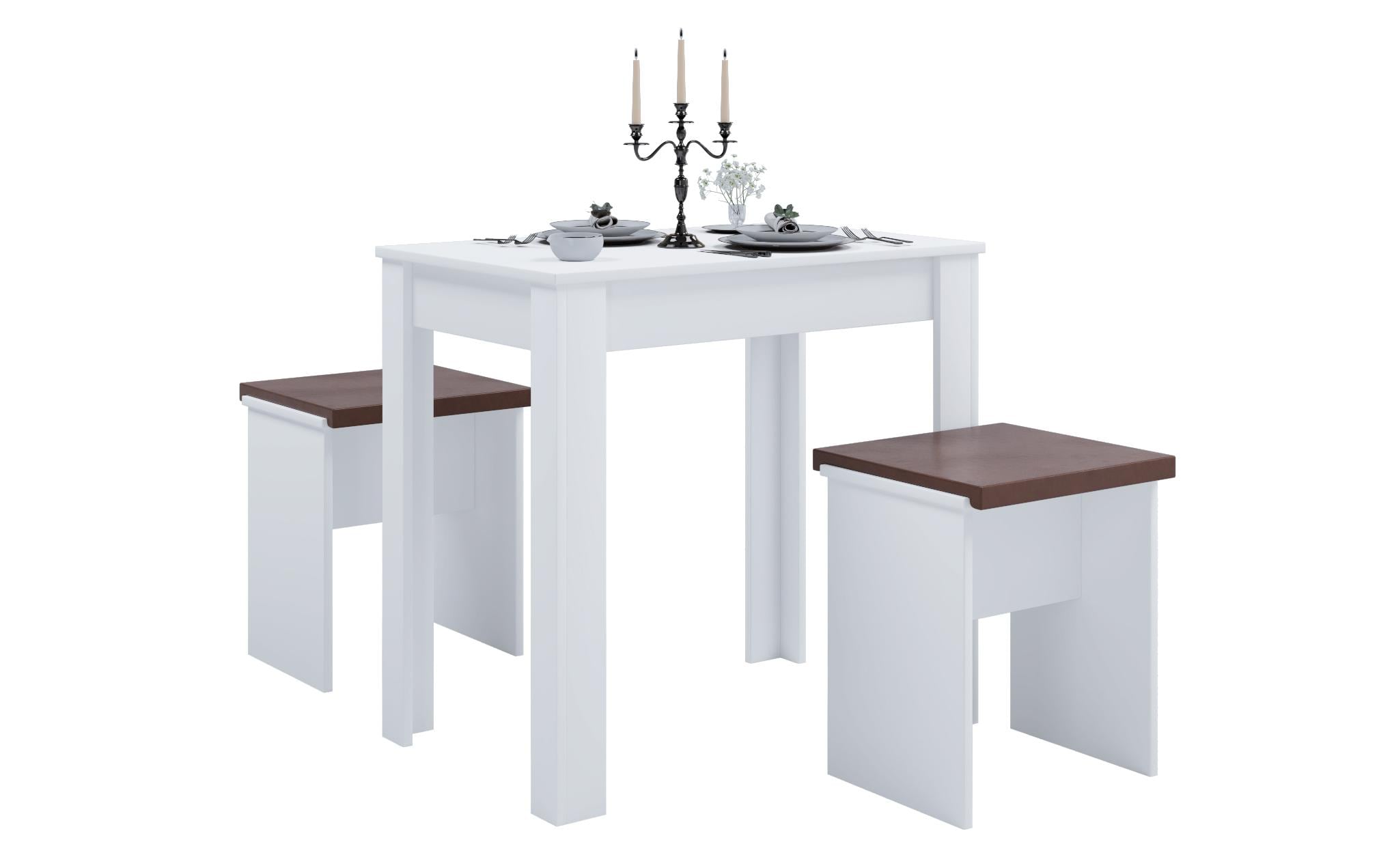 2206015 - Mediatech VCM Esstisch-Gruppe Esal 80x50 Weiss kaufen Schweiz | Mediatech.ch