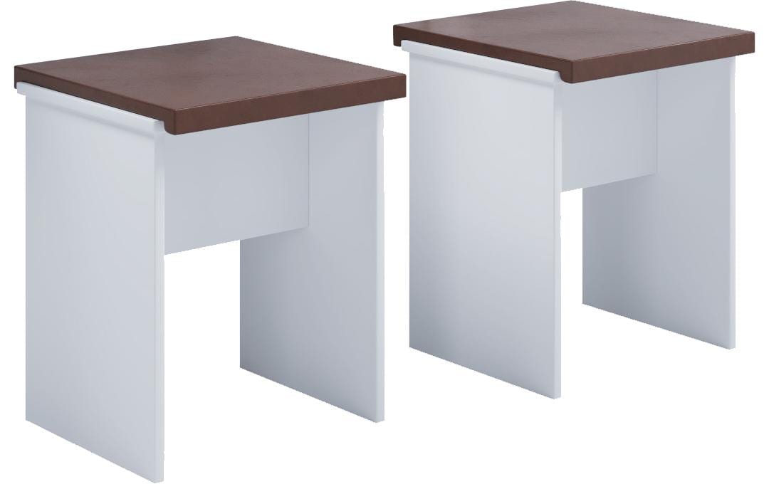 2206015_1 - Mediatech VCM Esstisch-Gruppe Esal 80x50 Weiss