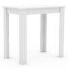 VCM Esstisch Esal H.76 x B. 80 x T. 50 cm, Weiss