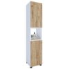 2206033 - Mediatech VCM Hochschrank Flandu Weiss / Honig-Eiche