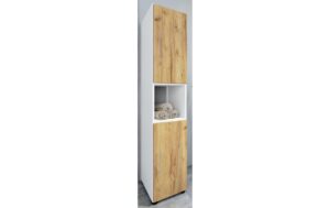 2206033_1 - Mediatech VCM Hochschrank Flandu Weiss / Honig-Eiche