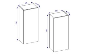VCM Hochschrank VCB 11 Anthrazit