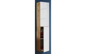 VCM Hochschrank VCB 11 Honig-Eiche/Weiss