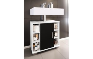 VCM Unterschrank Zalo M Weiss/Schwarz