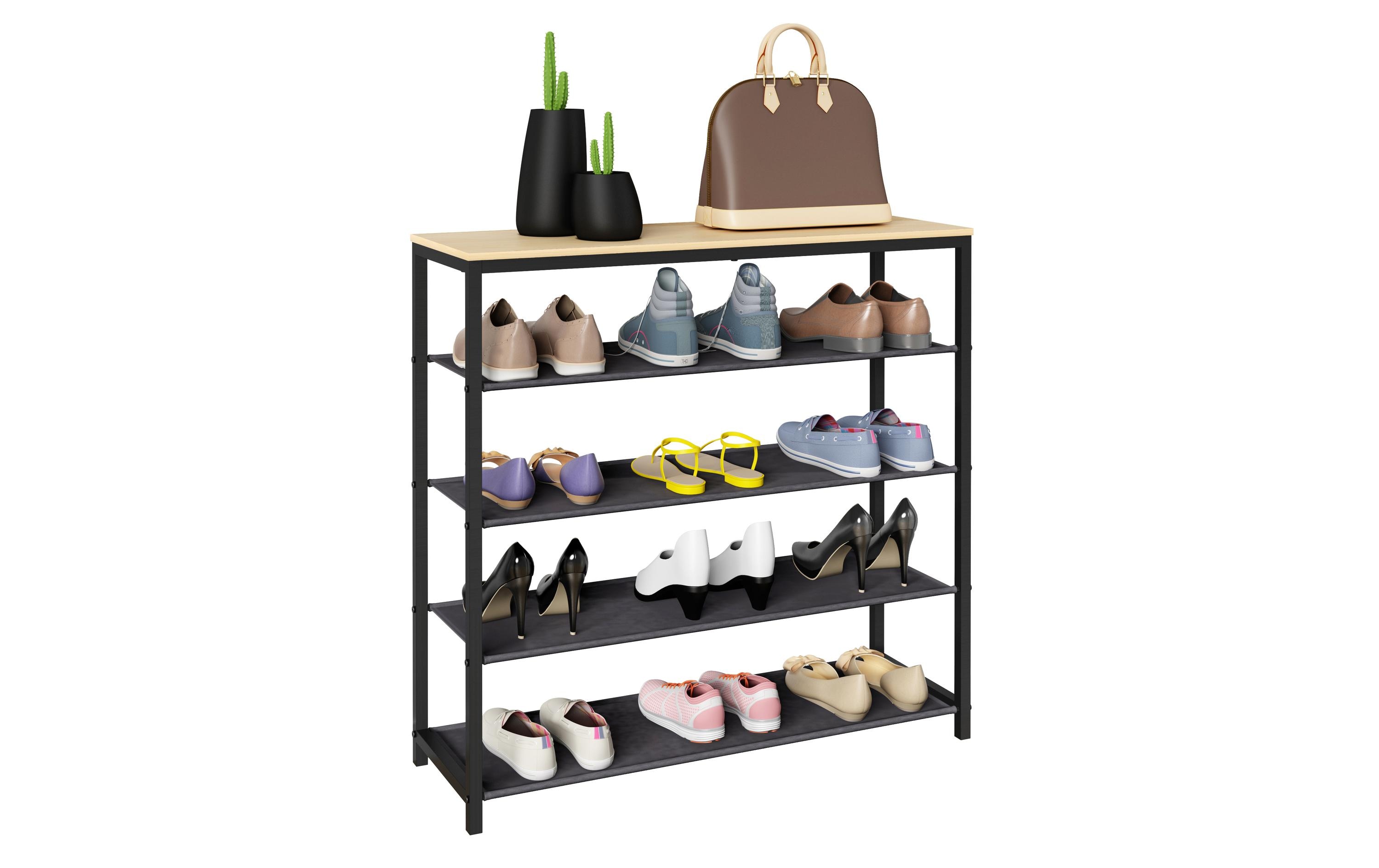 2206072 - Mediatech VCM Schuhregal Taliro 4-fach Honig-Eiche kaufen Schweiz | Mediatech.ch