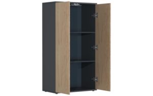 VCM Schrank Dalosa 3-Fach Anthrazit/Honig-Eiche