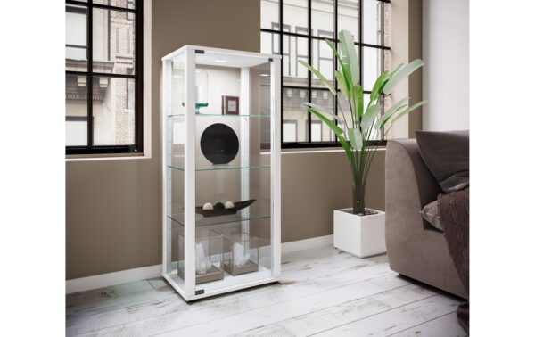 VCM Glasvitrine Kavisa M Weiss