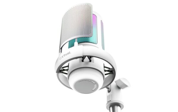 2206350_2 - Mediatech Trust GXT238 Auron Mikrofon - white RGB, USB