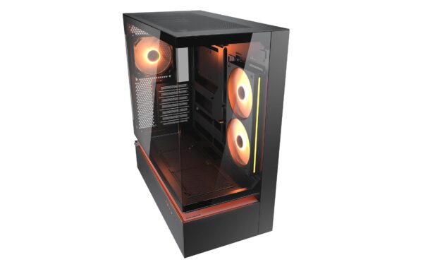 2206503_4 - Mediatech Cougar Case CFV235 ARGB Midi-Tower, Glas, Schwarz