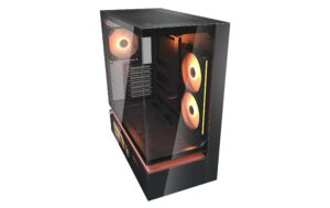 Cougar Case CFV235 Vision ARGB Midi-Tower, Glas, LCD, Schwarz