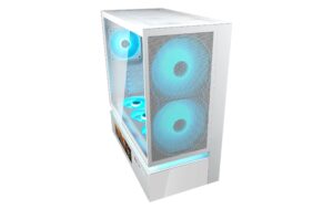 2206510_3 - Mediatech Cougar Case CFV235 Vision ARGB Midi-Tower, Mesh, LCD, Weiss