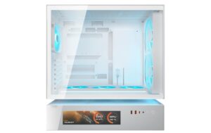 2206510_5 - Mediatech Cougar Case CFV235 Vision ARGB Midi-Tower, Mesh, LCD, Weiss