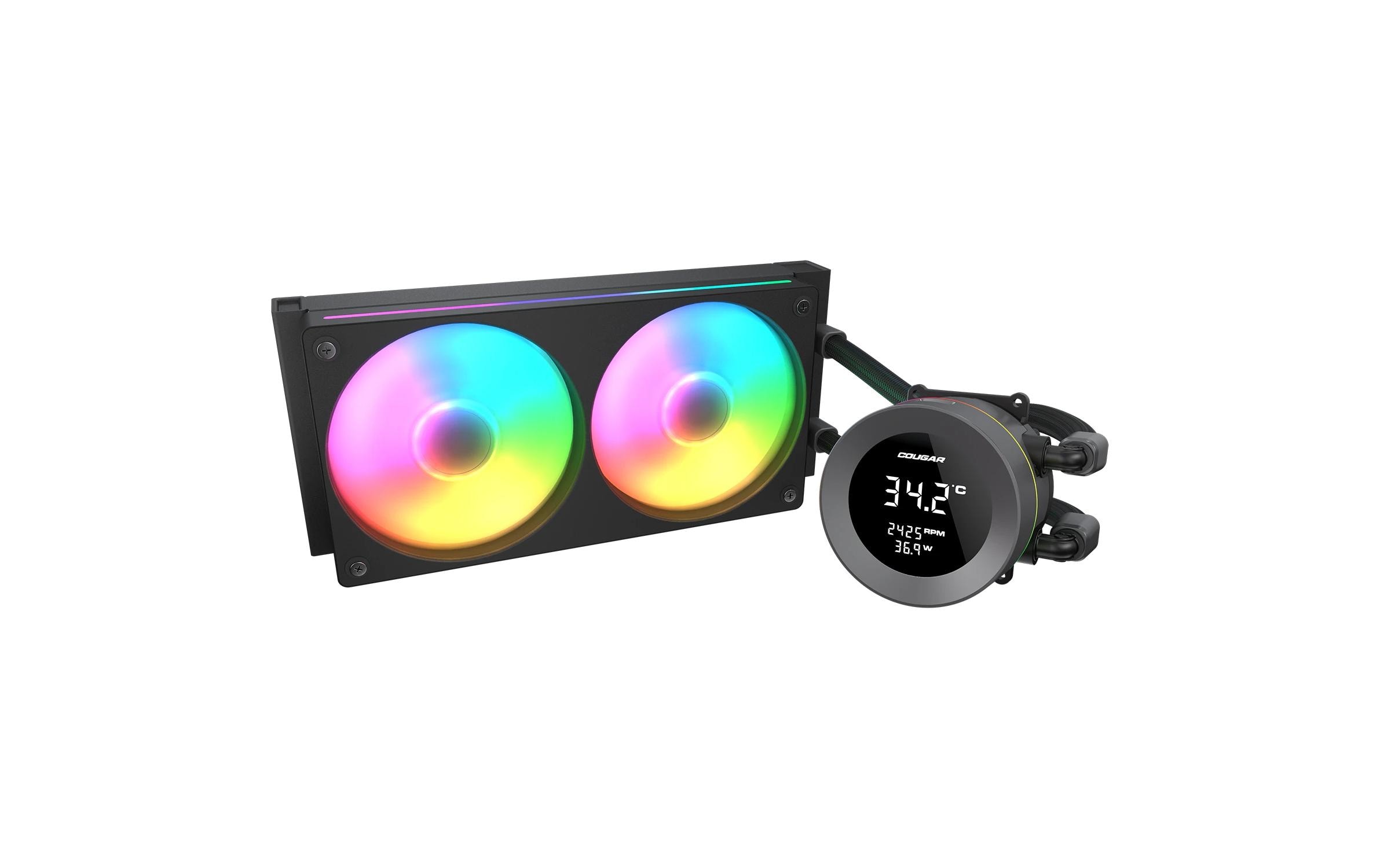 2208864_1 - Mediatech Cougar Wasserk.Poseidon Vistek 240 ARGB, Schwarz