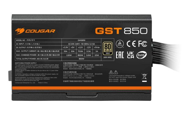 2209078_2 - Mediatech Netzteil Cougar GST 850W 850W ATX3.1 / 80 Plus Gold