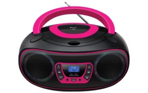 Denver TDB-212 Bluetooth Boombox Pink DAB-Radio mit