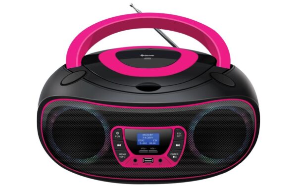 Denver TDB-212 Bluetooth Boombox Pink DAB-Radio mit