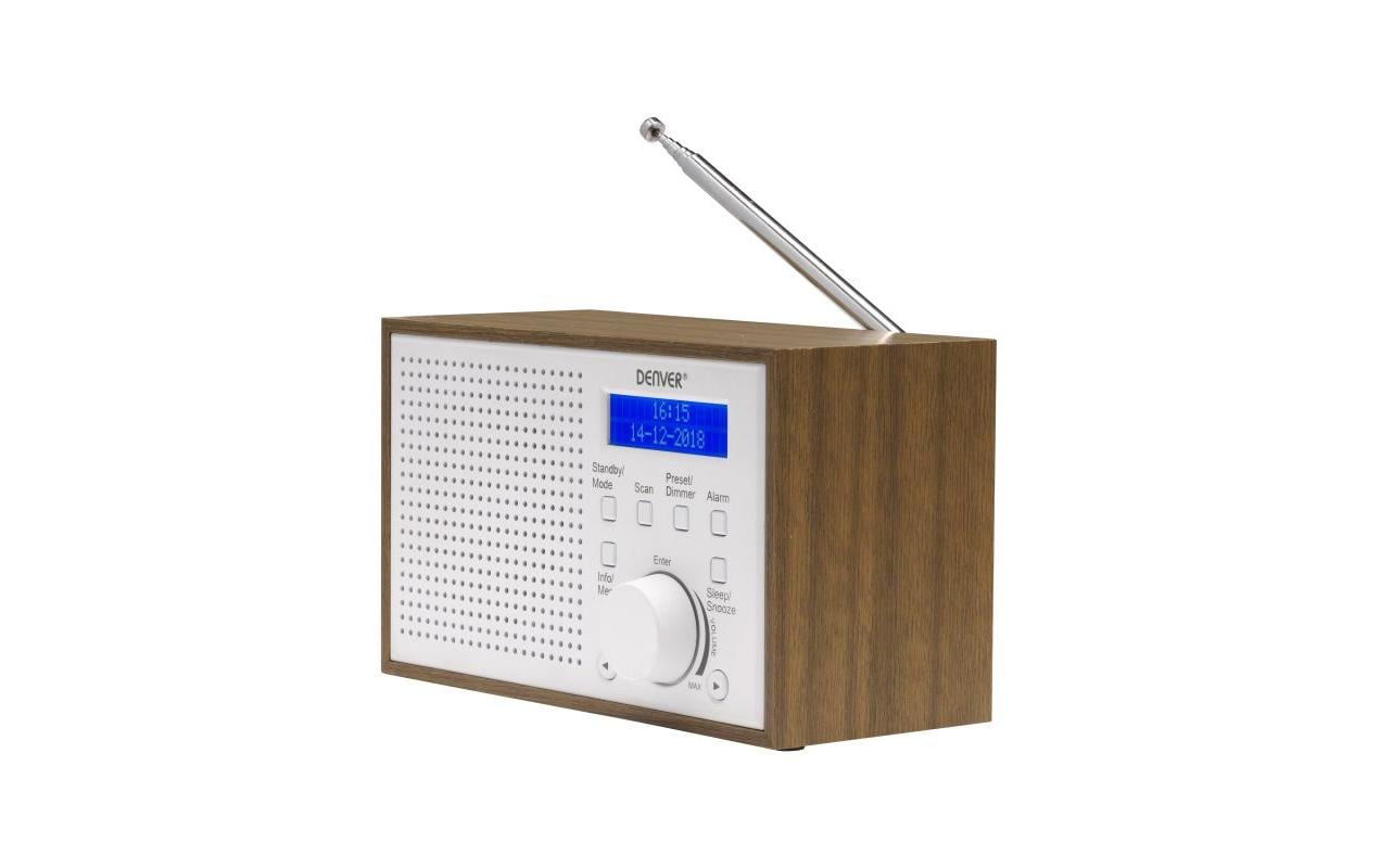 2210555 - Mediatech Denver DAB-46W DAB+ Bluetooth Retro Design LCD-Display kaufen Schweiz | Mediatech.ch