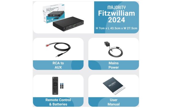 Majority Fitzwilliam 2024 DAB+ FM Bluetooth Spotify Connect