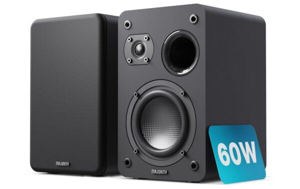 Majority D70X Passiv Regal-Lautsprecher Set Schwarz