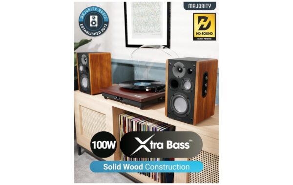 2210580_2 - Mediatech Majority D100 Aktiv Holzgehäuse 100 W Bluetooth 5.3