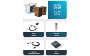 2210580_6 - Mediatech Majority D100 Aktiv Holzgehäuse 100 W Bluetooth 5.3