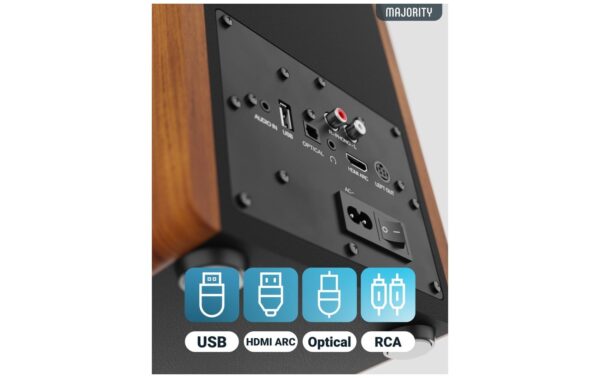 2210580_8 - Mediatech Majority D100 Aktiv Holzgehäuse 100 W Bluetooth 5.3