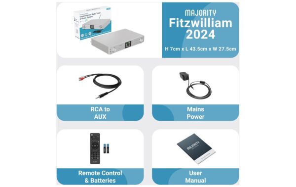 2210591_3 - Mediatech Majority Fitzwilliam 2024 Silver, Internetradio-Tuner, DAB+, UKW