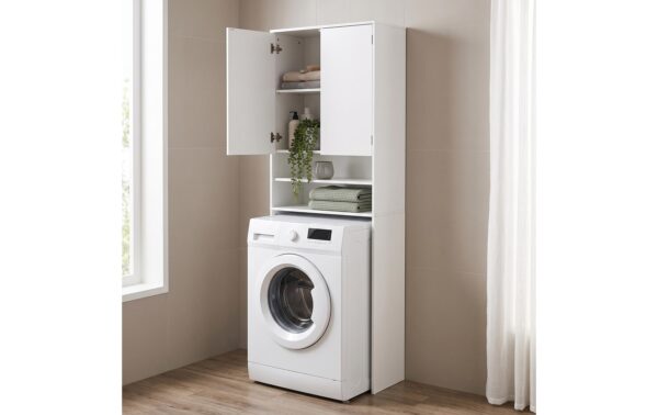 Relaxdays Waschmaschinenschrank Weiss