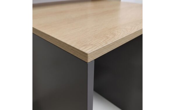 Relaxdays Waschmaschinenschrank Anthrazit/Hellbraun