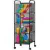 2211838 - Mediatech Relaxdays Rollwagen 4 Schubladen H x B x T: ca. 92, 5 x 32 x 33 cm