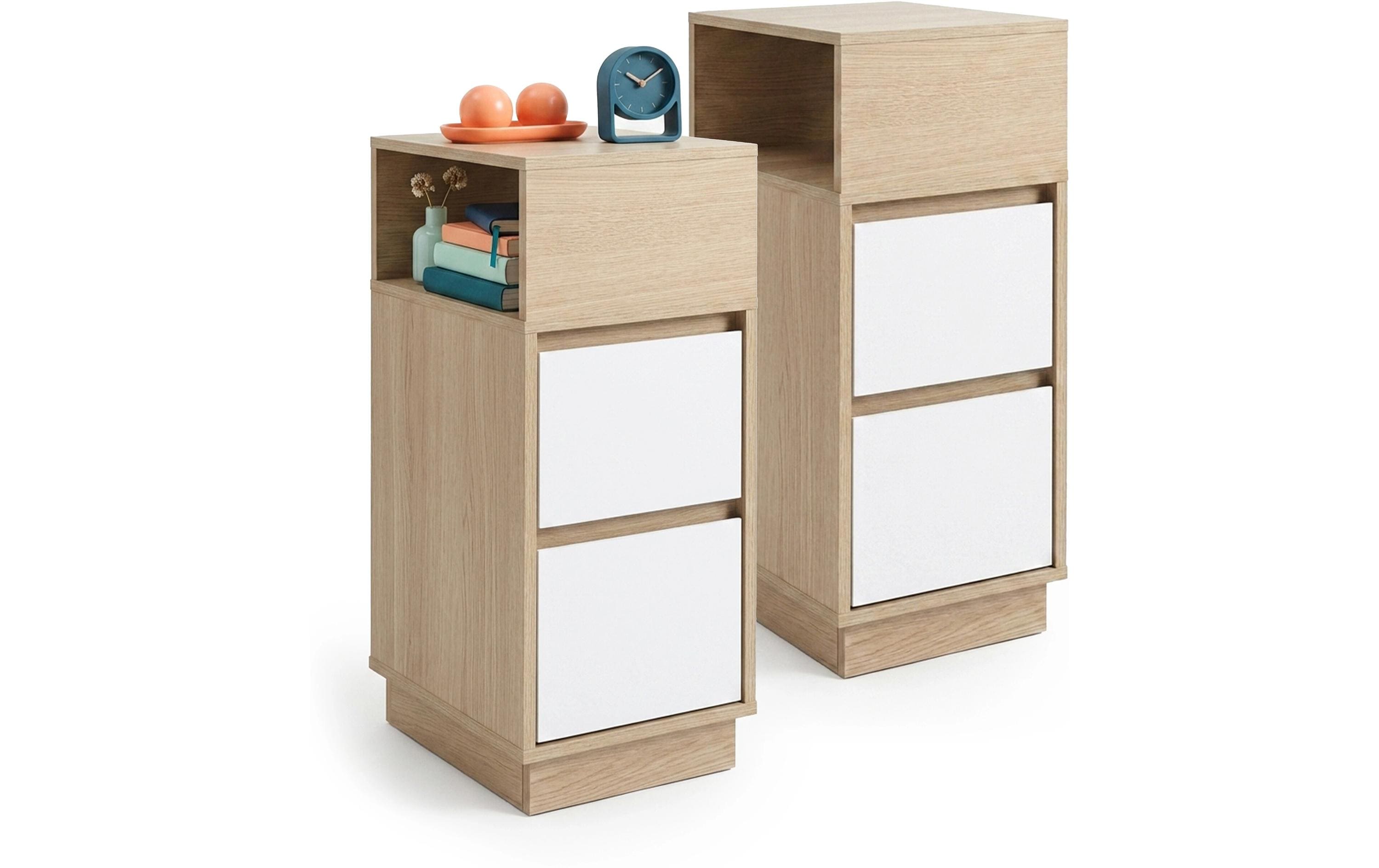 2211849 - Mediatech Relaxdays Schmaler Beistelltisch 2er Set H x B x T: ca. 64 x 24 x 30 cm, Braun kaufen Schweiz | Mediatech.ch